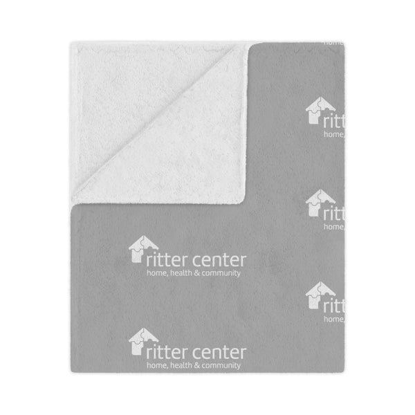 Ritter Center Grey Soft Blanket
