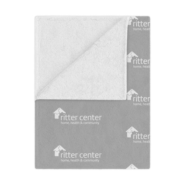Ritter Center Grey Soft Blanket