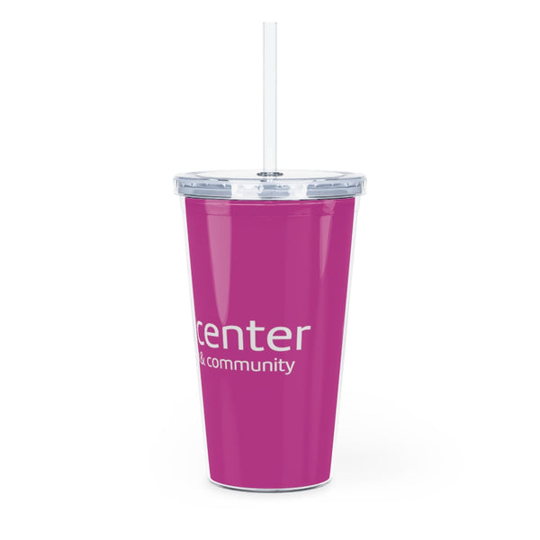 Pink Ritter Center Tumbler with Straw