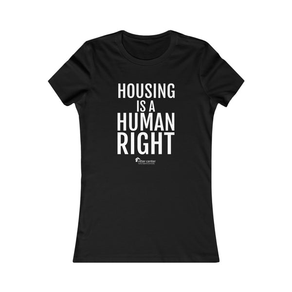 "Housing is a Human Right" Women's Slim Tee