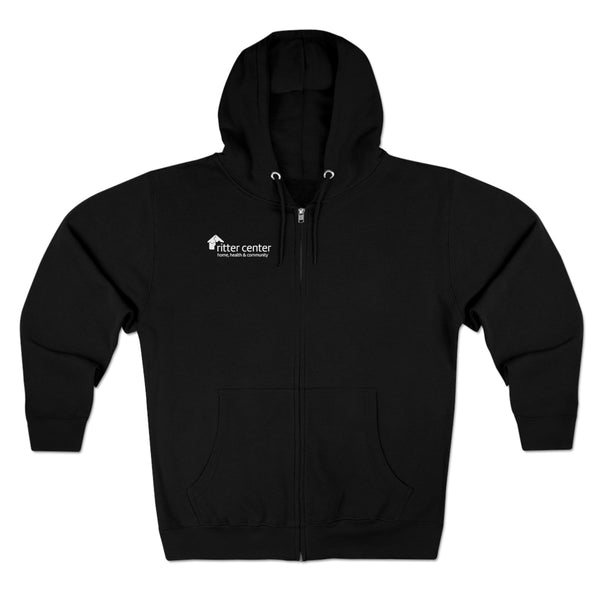 Unisex Premium Full Zip Hoodie (Black)