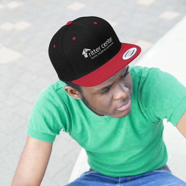 Embroidered Ritter Center Snapback Cap