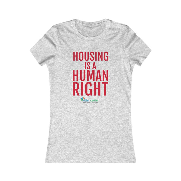 "Housing is a Human Right" Women's Slim Tee