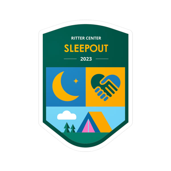 2023 Under the Stars Official "Sleepout Badge" Vinyl Decals